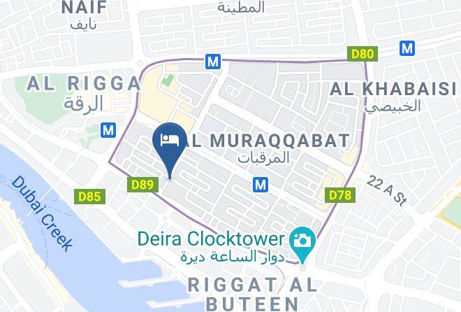 Dubai - Lavender Hotel Deira Maps