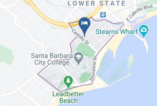 Santa Barbara - Lavender Inn By The Sea Maps