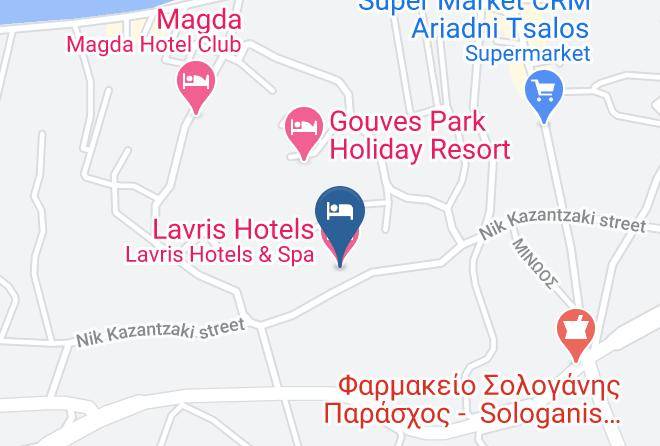Iraklion - Lavris Hotels Maps