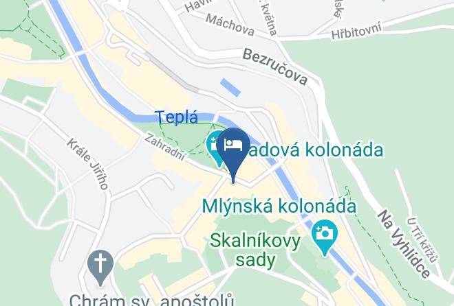 Carlsbad - Lazensky Hotel Krivan Bohemia Lazne Karlovy Vary Maps