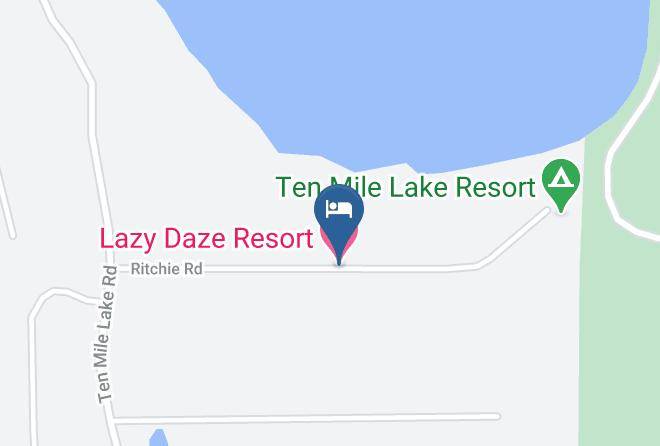 Cariboo - Lazy Daze Resort Maps