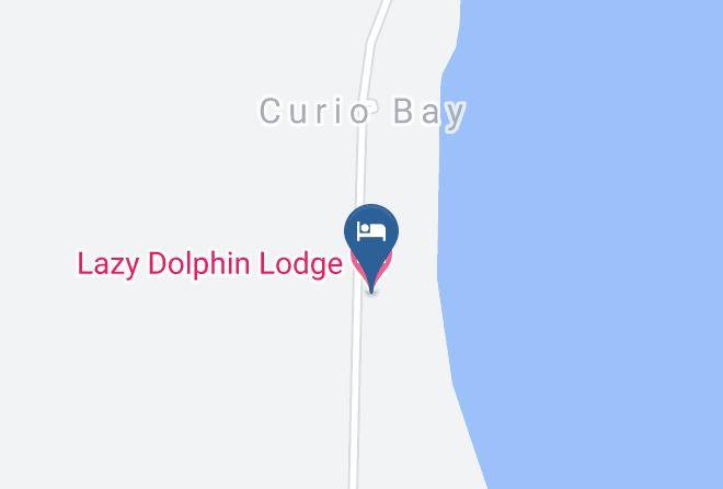Lazy Dolphin Lodge Map - Southland - Curio Bay