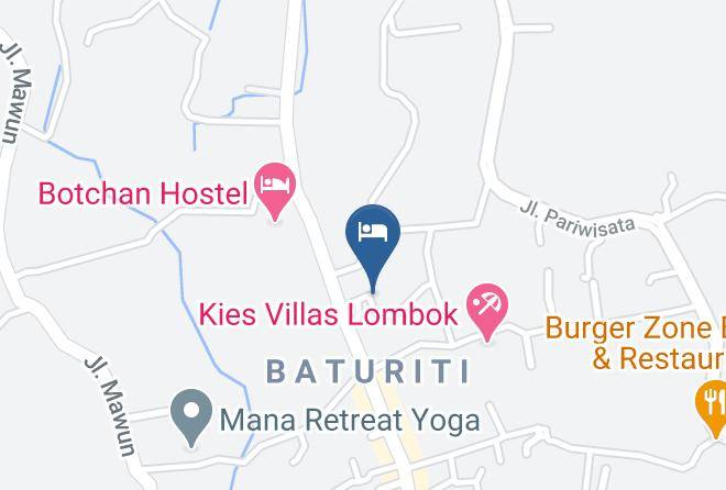 Central Lombok Regency - Lazy Inn Kuta Lombok Maps