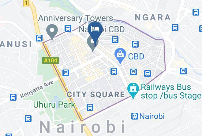 Nairobi - Leaders Hotels Maps