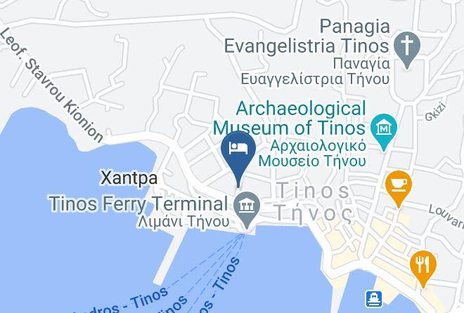 Tinos - Leandros Hotel Maps
