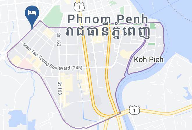 Chamkar Mon - Leaph Sokhak Hotel Maps