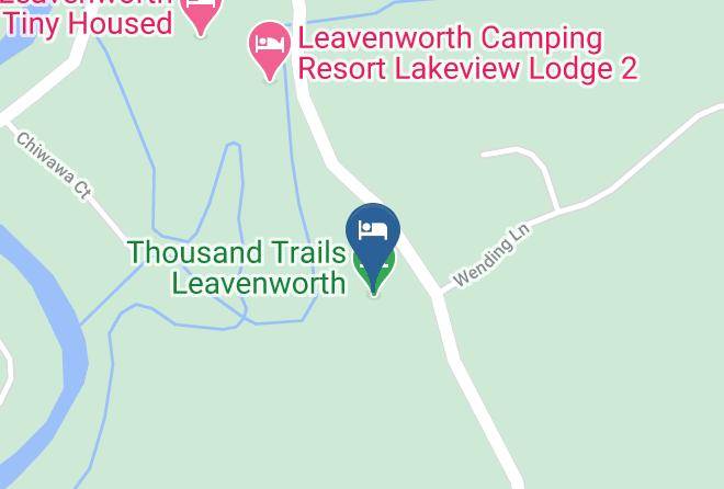 Leavenworth Camping Resort Lodge 3 Harita - Washington - Chelan