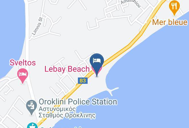 Cyprus - Lebay Beach Hotel Maps