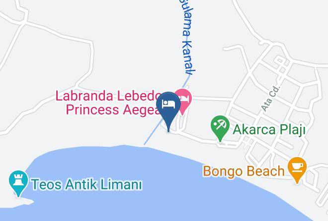Labranda Lebedos Princess Aegean Map