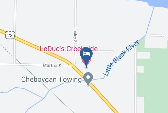 Cheboygan County - Leduc's Creekside Motel Maps