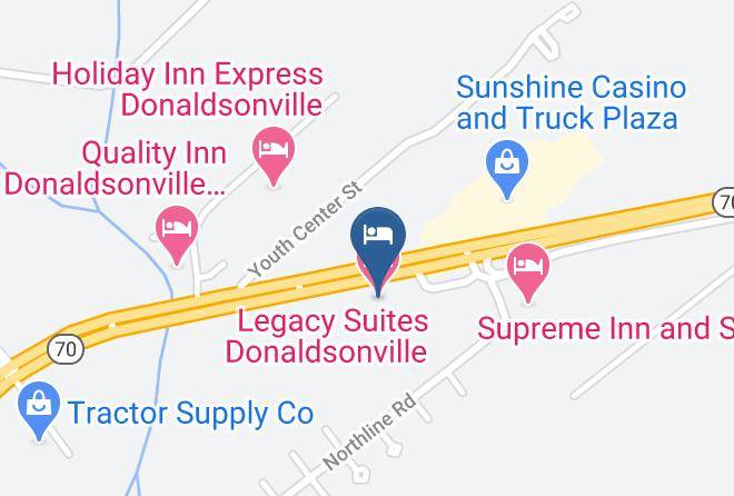Legacy Suites Donaldsonville Map