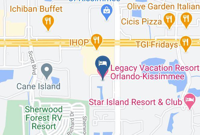Osceola - Legacy Vacation Resort Orlando Kissimmee Maps