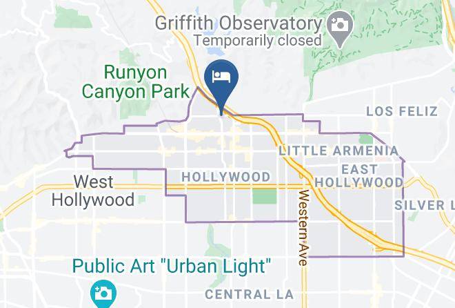 Los Angeles - Legend Hotel Hollywood Maps