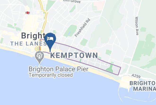 Brighton And Hove - Legends Hotel Maps