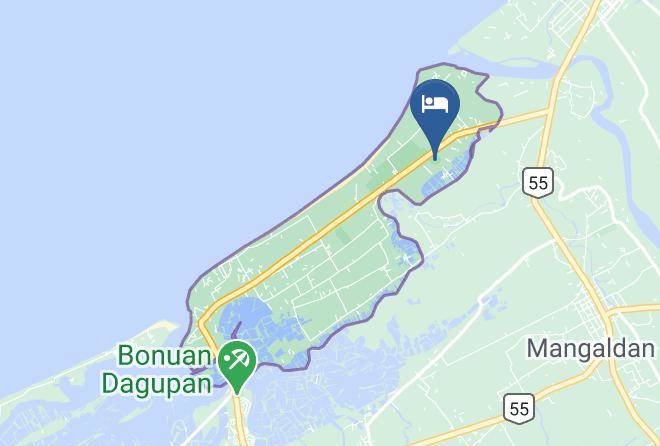 Leisure Coast Resort Dagupan Map