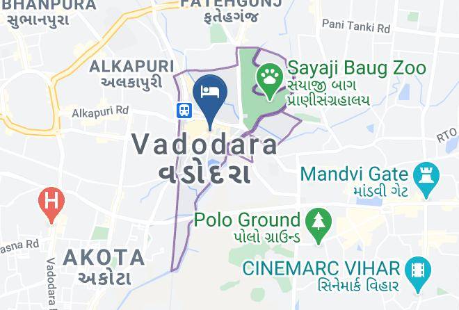 Vadodara - Lemon Tree Hotel Vadodara Maps