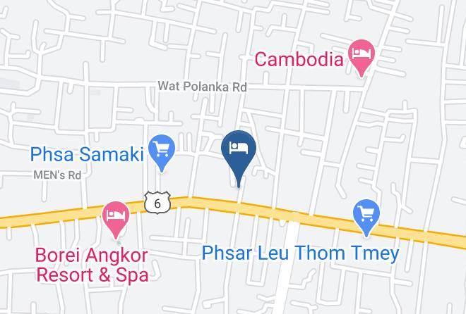 Lemongrass & Ginger Hotel Karte - Siem Reap - Siem Reab Town