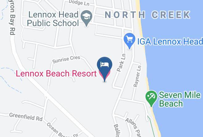 Ballina - Lennox Beach Resort Maps