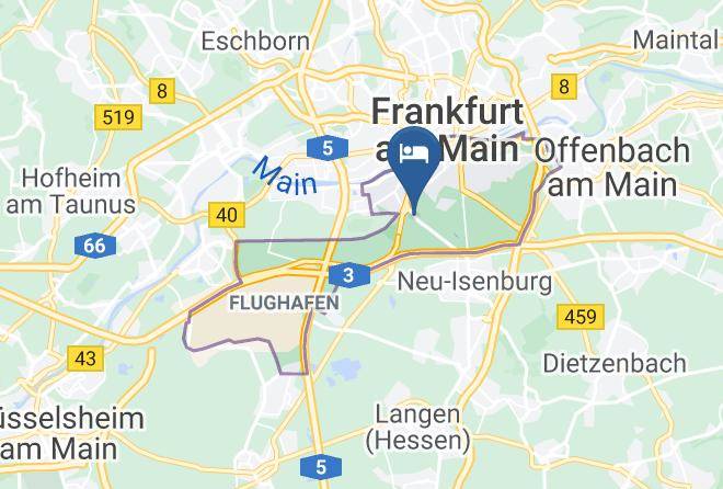 Frankfurt Am Main - Leonardo Hotel Frankfurt City South Maps