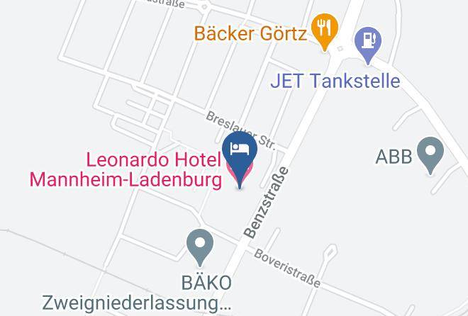 Leonardo Hotel Mannheim Ladenburg Map