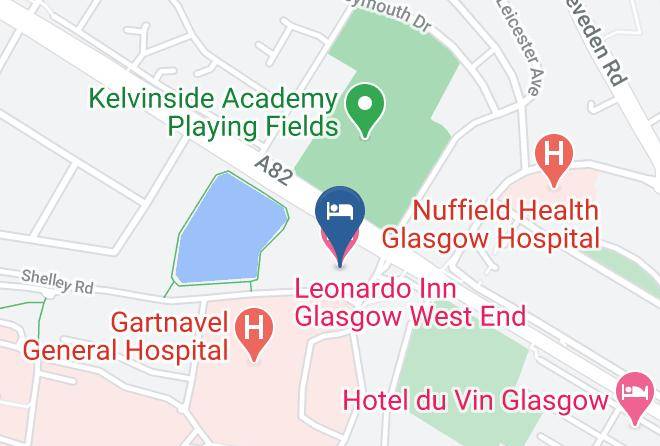 Glasgow City - Leonardo Inn Glasgow West End Maps