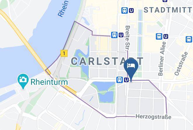 Dusseldorf - Leonardo Royal Hotel Dusseldorf Konigsallee Maps