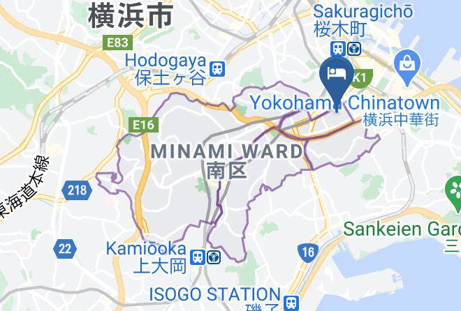 Yokohama City Minami Ward - Leopalace Kannai Maps
