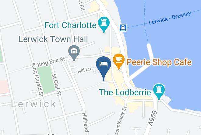 Shetland Islands - Lerwick Lanes Maps