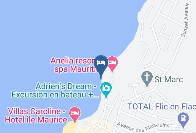 Flic En Flac - Les 2 Canons Boutique Hotel Maps