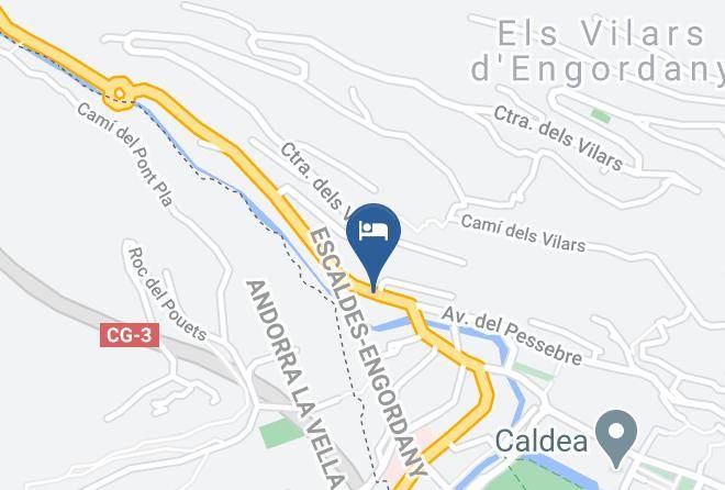 Escaldes Engordany - Les 7 Claus Hotel Maps