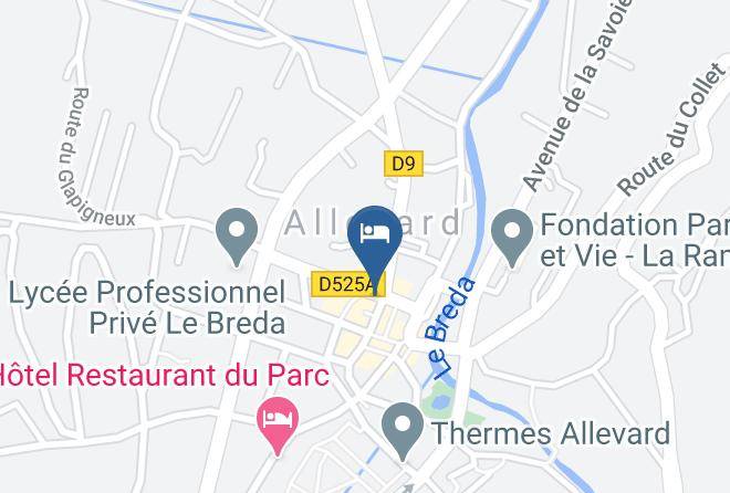 Hotel Et Restaurant Les Alpes Map