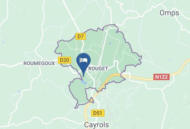 Cantal - Les Bains Du Rouget Maps