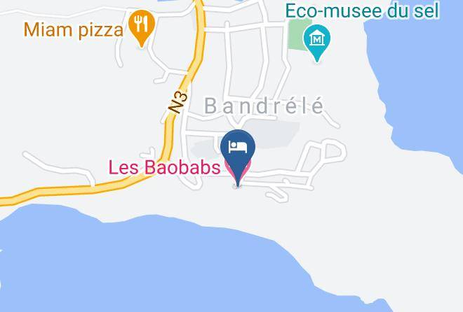 Bandrele - Les Baobabs Maps