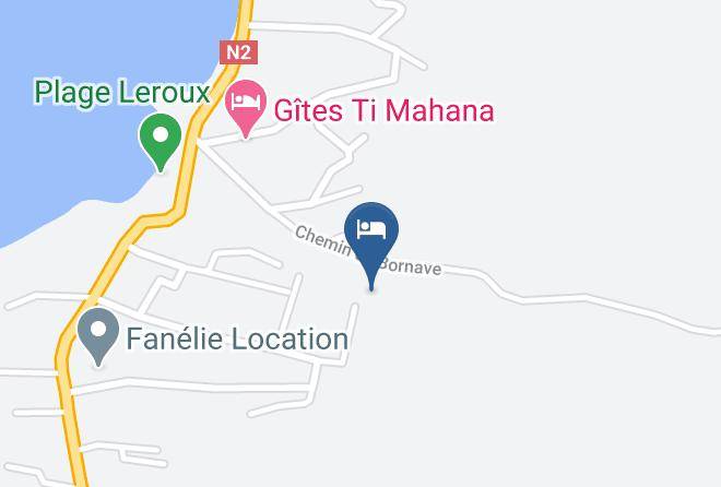 Deshaies - Les Bungalows Du Chateau D'o Maps