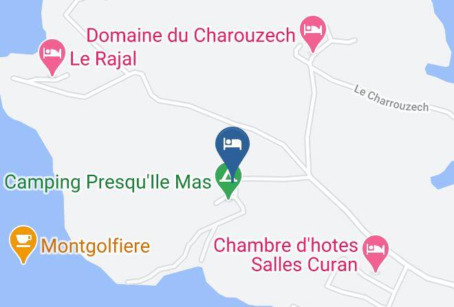 Aveyron - Les Cabanes De Pareloup Maps
