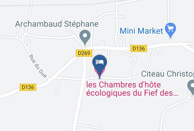 Les Chambres D'hote Ecologiques Du Fief Des Plantes Map