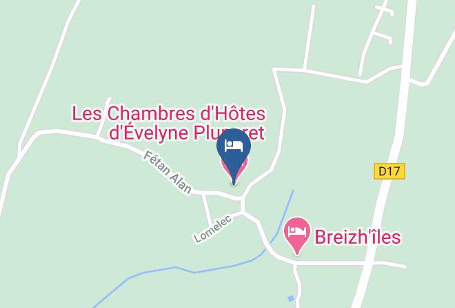Morbihan - Les Chambres D'hotes D'evelyne Pluneret Maps