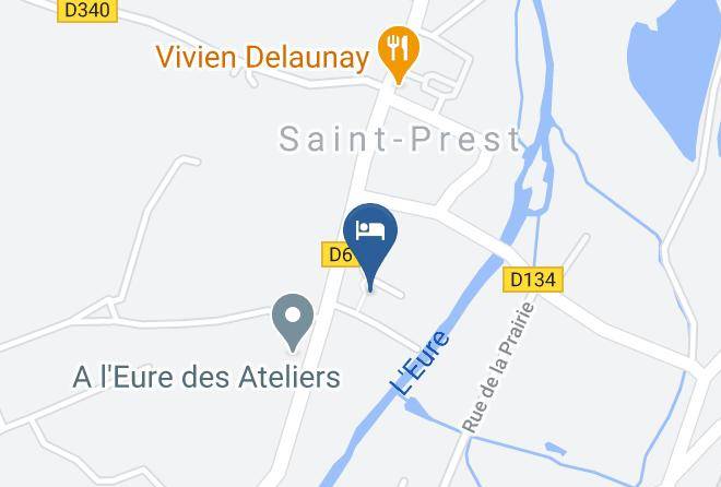 Eure Et Loir - Les Chambres De La Roguenette Maps