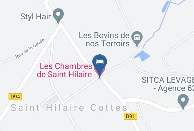Pas De Calais - Les Chambres De Saint Hilaire Maps
