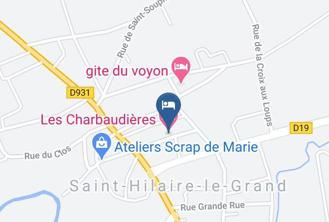 Les Charbaudieres Map