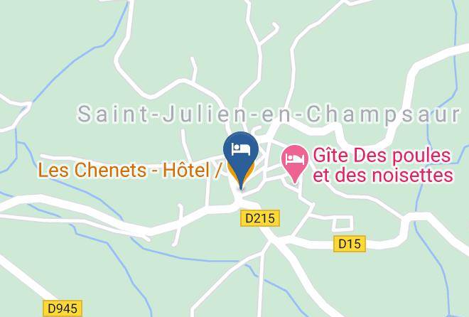 Hautes Alpes - Les Chenets Hotel Restaurant Maps