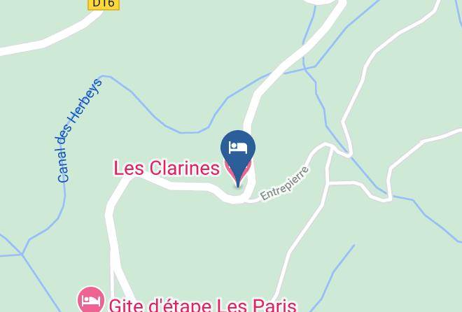 Les Clarines Map