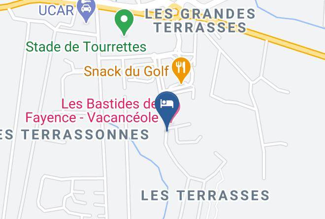 Les Clos De Tourrettes Map
