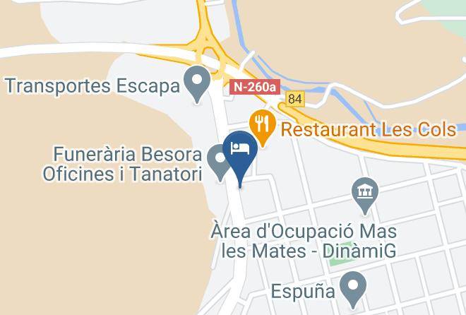 Les Cols Pavellons Map