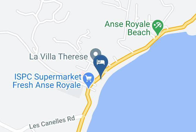 Anse Royale - Les Dauphins Heureux Cafe Restaurant Maps