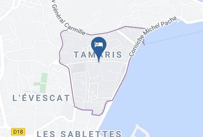 Les Dauphins Tamaris Map