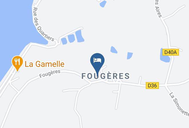 Indre - Les Fougeres Du Lac 1 Gite Climatise 4 Pers 1 Gite Climatise 10 Pers Maps