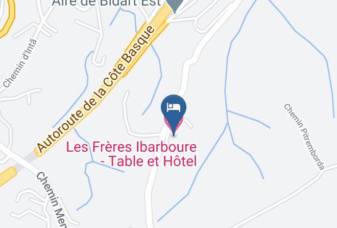 Pyrenees Atlantiques - Les Freres Ibarboure Table Et Hotel Maps