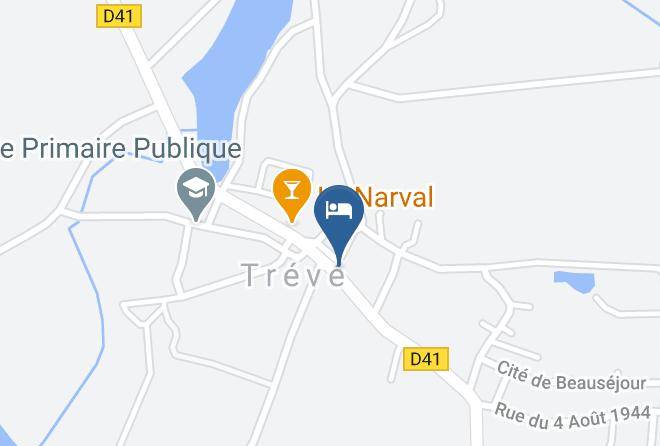 Cotes D Armor - Les Genets D'or Hotel Restaurant Loudeac Treve Maps
