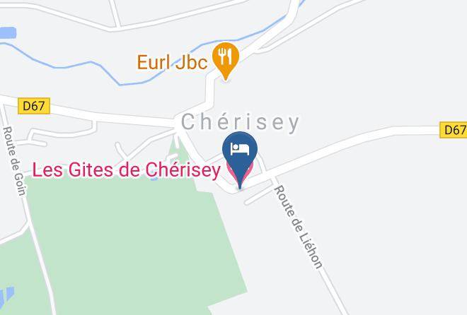 Les Gites De Cherisey Map
